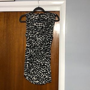 Gathered printed blouse